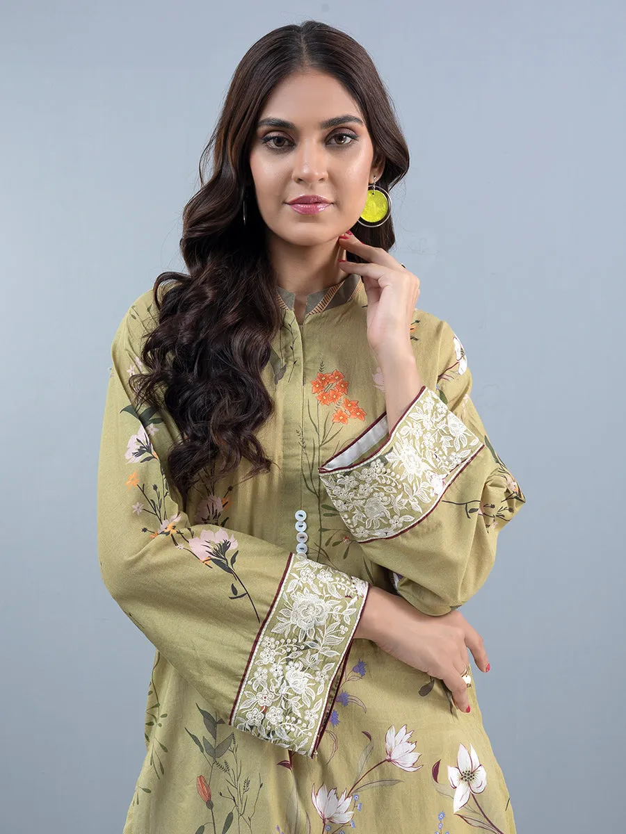 1pc - Printed Lawn Shirt