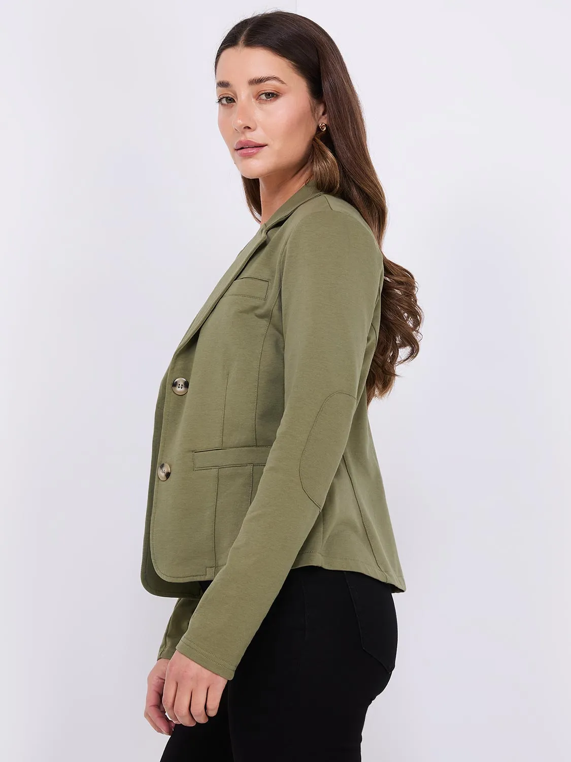 2-Button French Terry Blazer