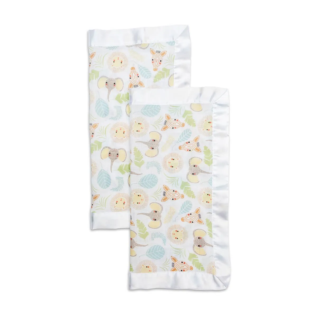 2-pack Muslin Security Blankets - Jungle