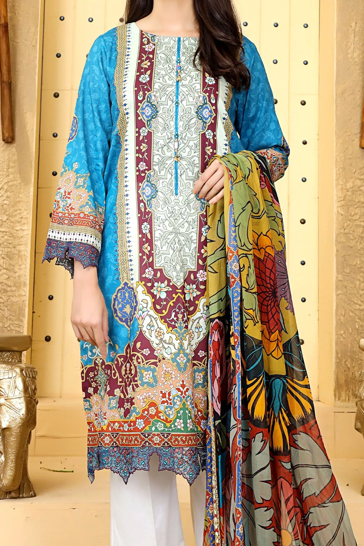 3 PIECE DIGITAL PRINT LAWN| DPC-209