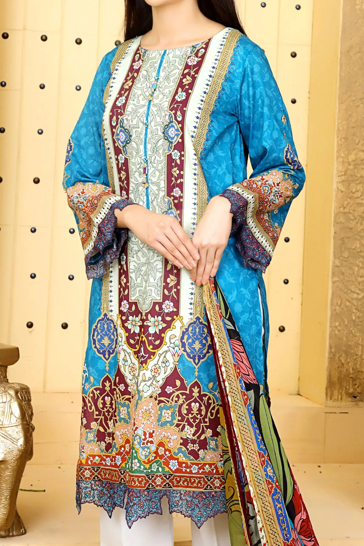 3 PIECE DIGITAL PRINT LAWN| DPC-209