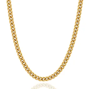 7mm Miami Cuban Link Chain in 18K Gold/ White Gold KRKC