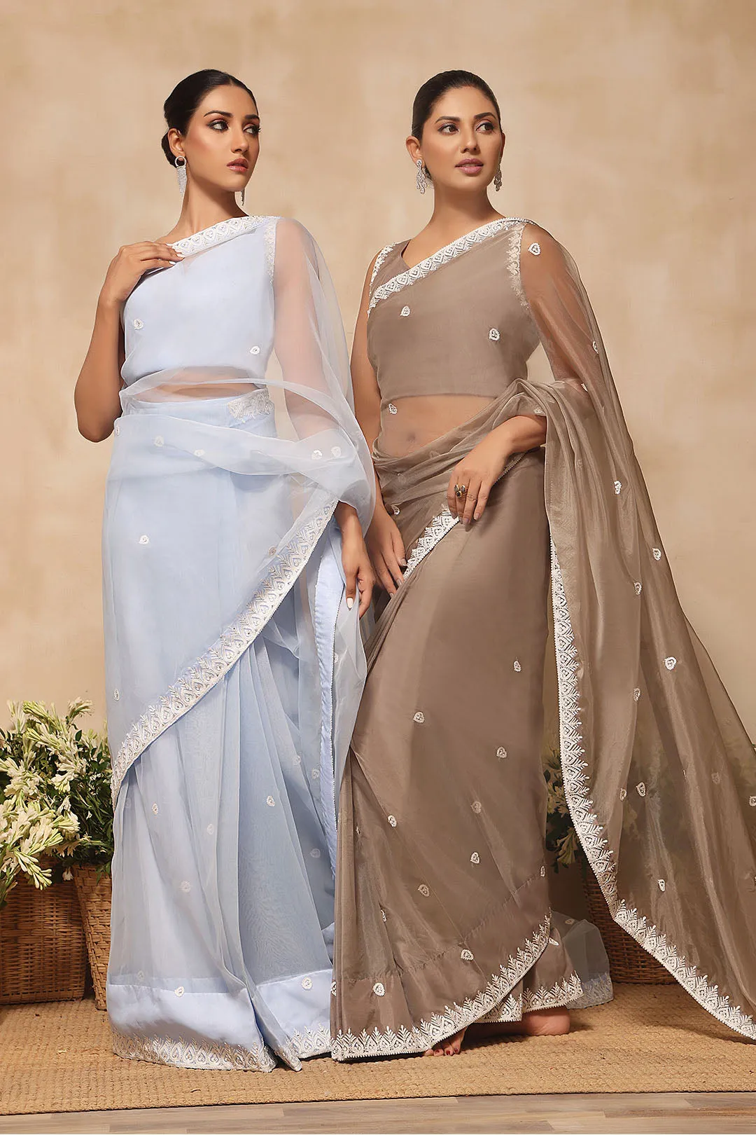 Aari Embrooidered Organza Saree | NIKHAAR | SR202284