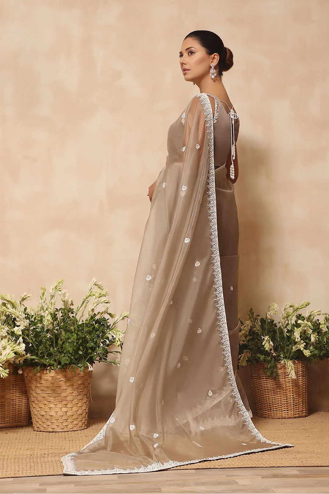 Aari Embrooidered Organza Saree | NIKHAAR | SR202284