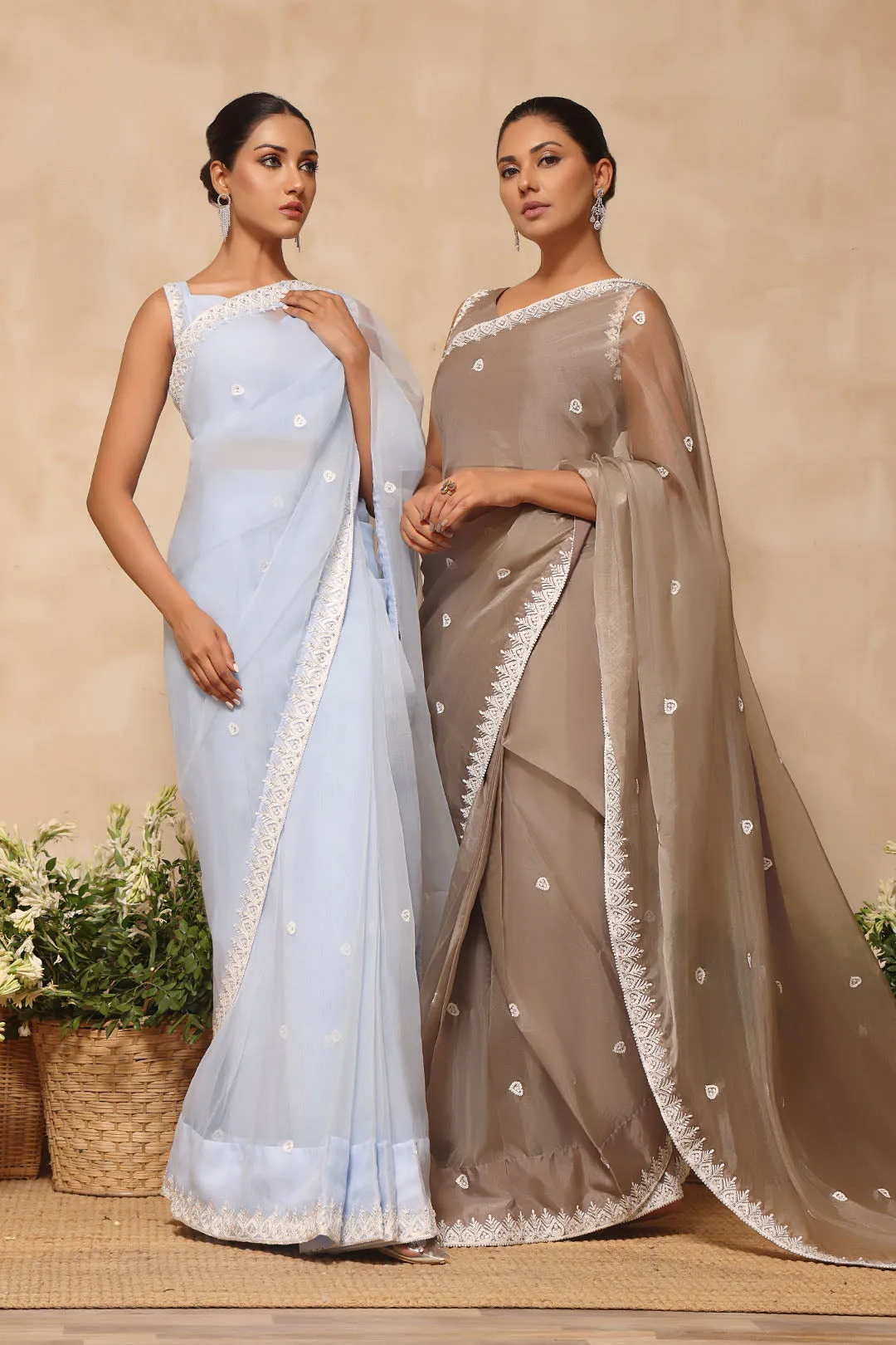 Aari Embrooidered Organza Saree | NIKHAAR | SR202284