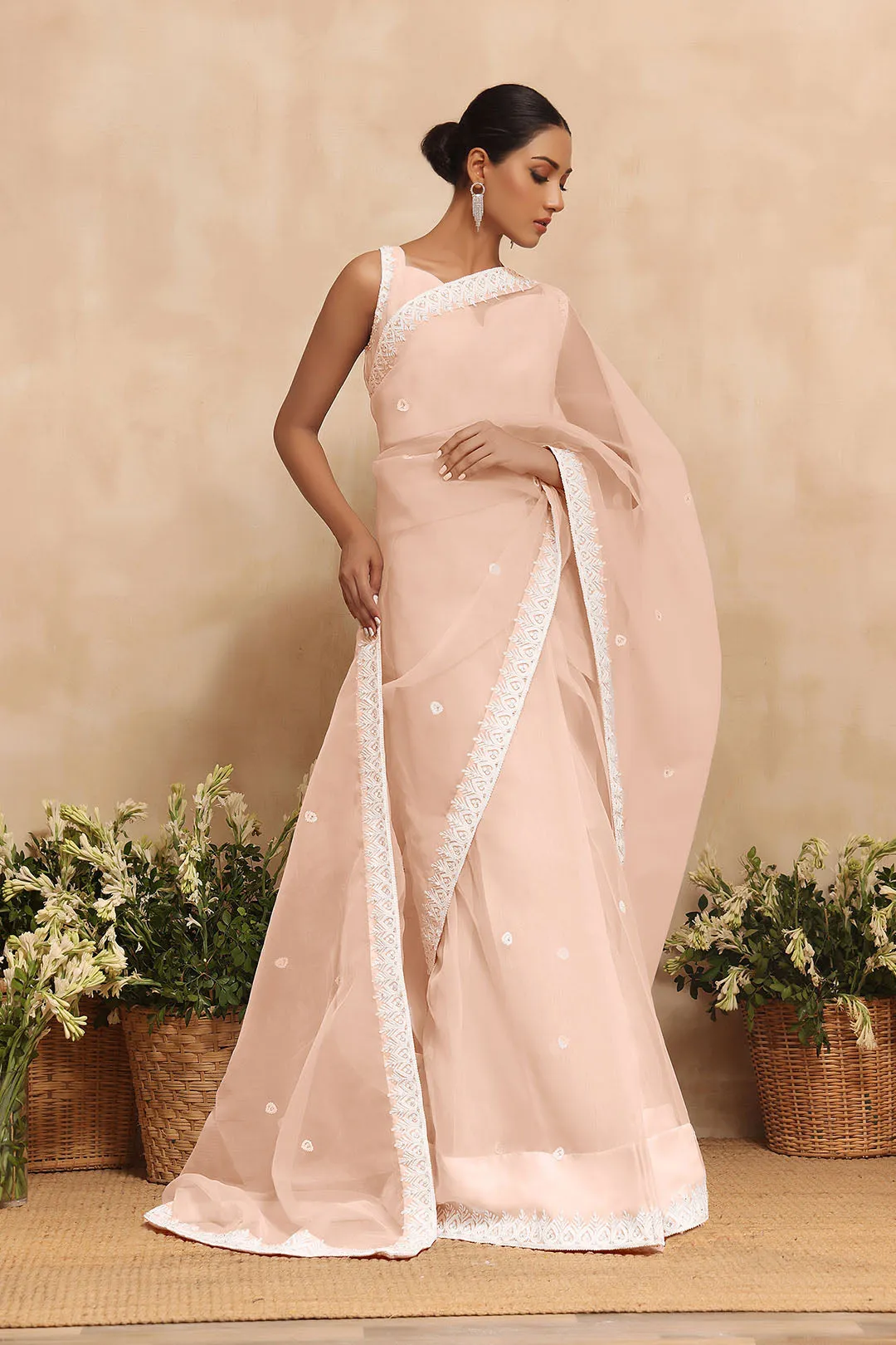 Aari Embrooidered Organza Saree | NIKHAAR | SR202284