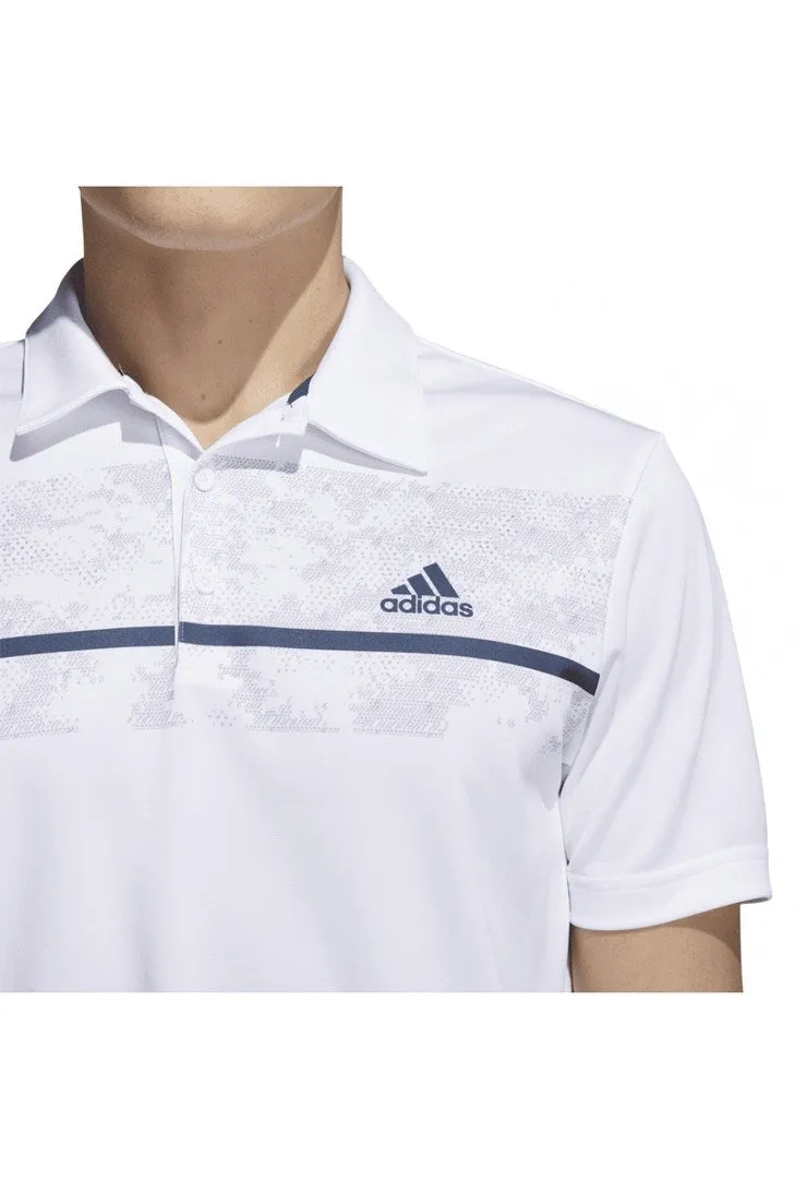 adidas Chest Print Golf Polo Shirt H36255