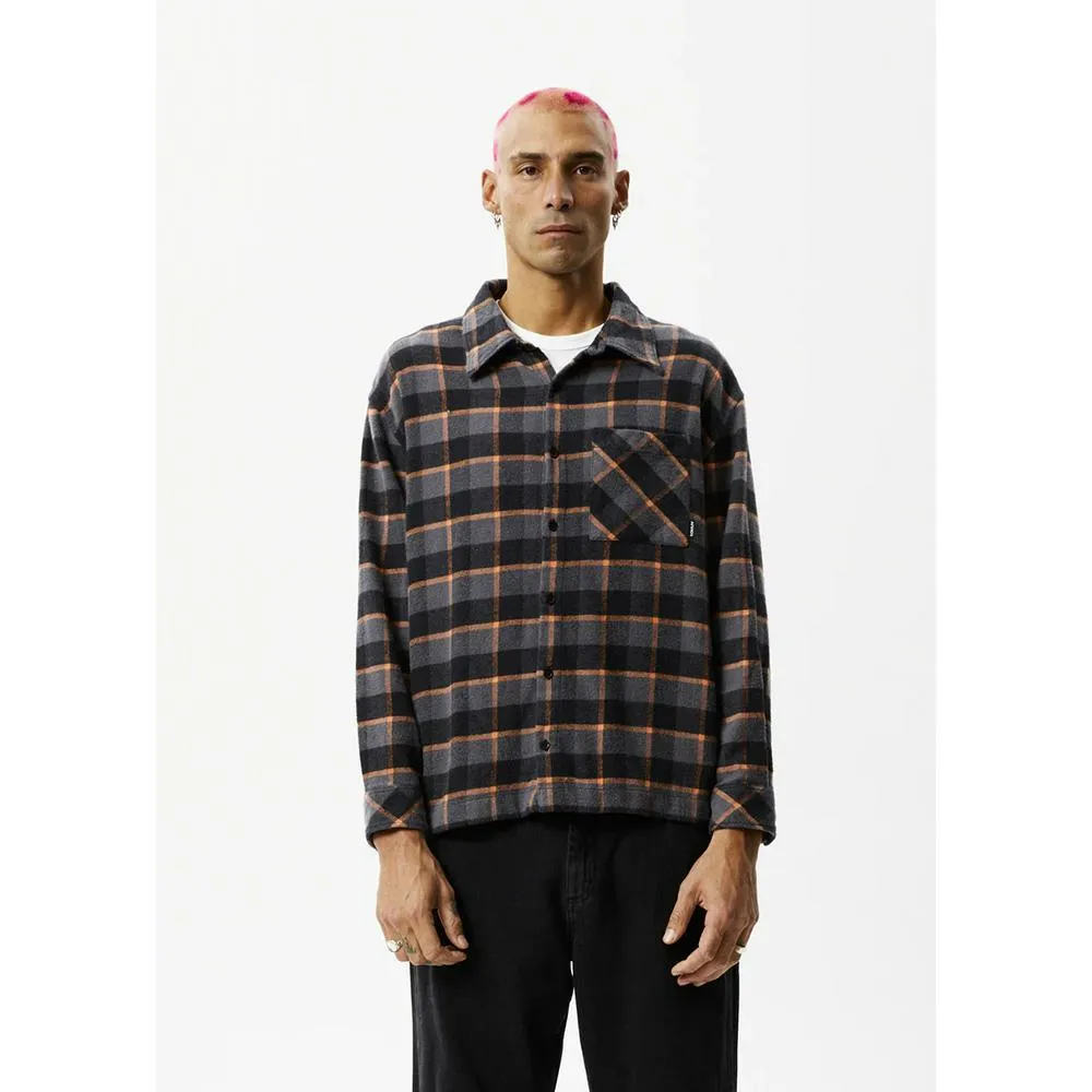 Afends Flowerbed Check Flannel Long Sleeve Shirt