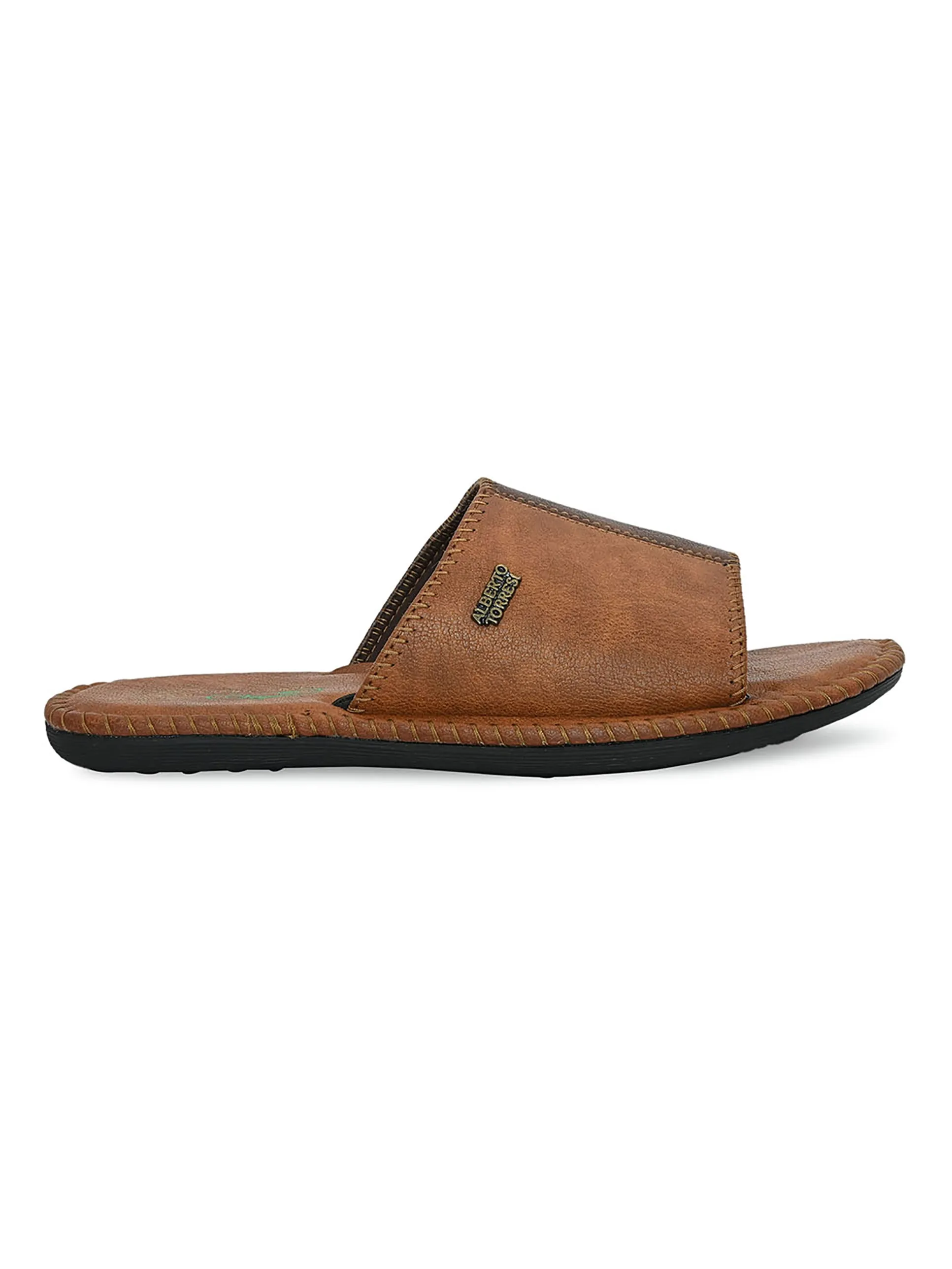 Alberto Torresi Men's Nova Tan Casual Slippers