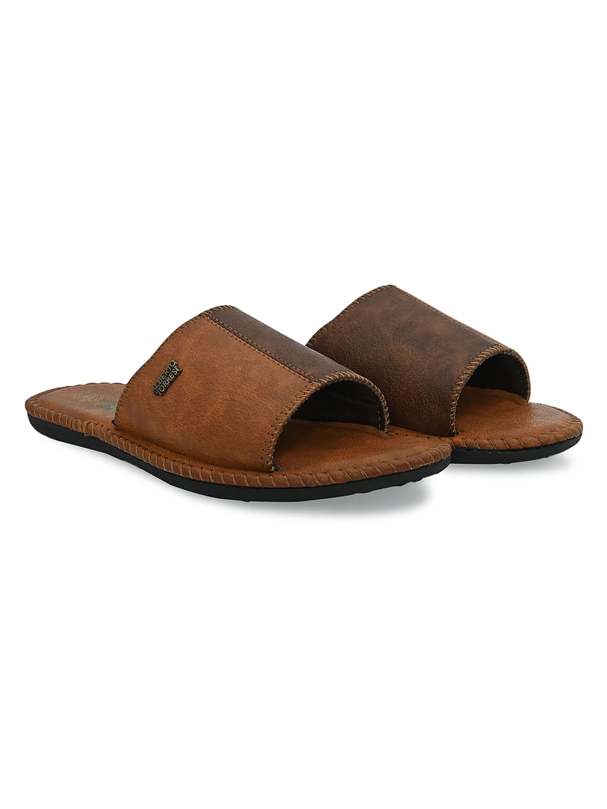 Alberto Torresi Men's Nova Tan Casual Slippers