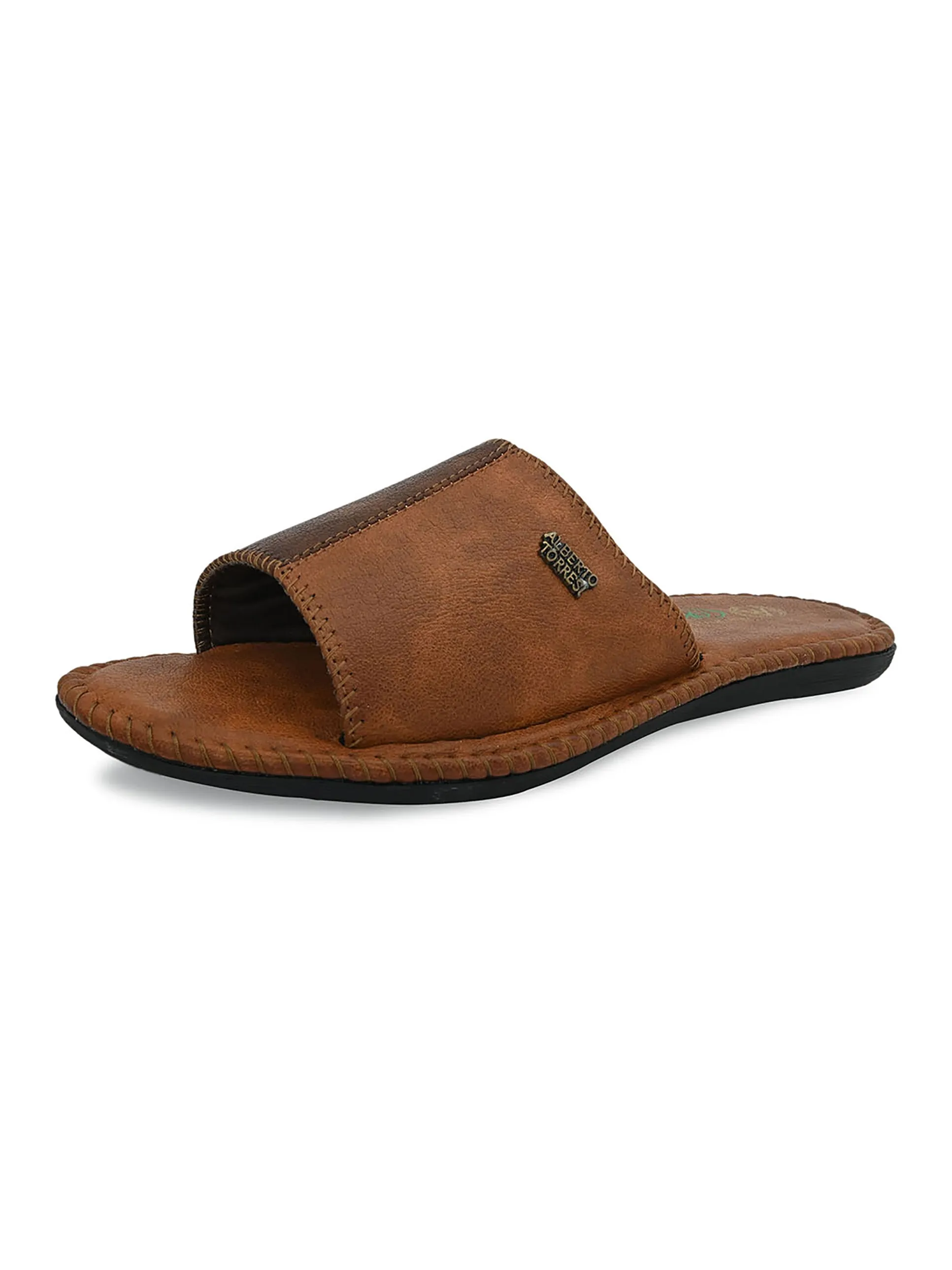 Alberto Torresi Men's Nova Tan Casual Slippers