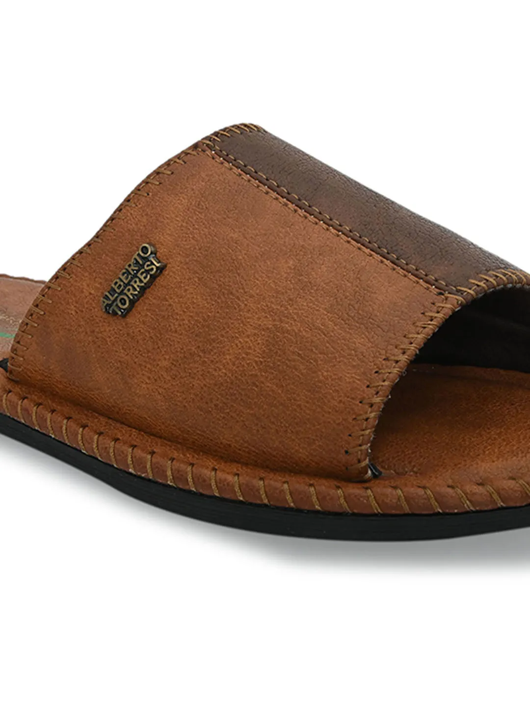 Alberto Torresi Men's Nova Tan Casual Slippers