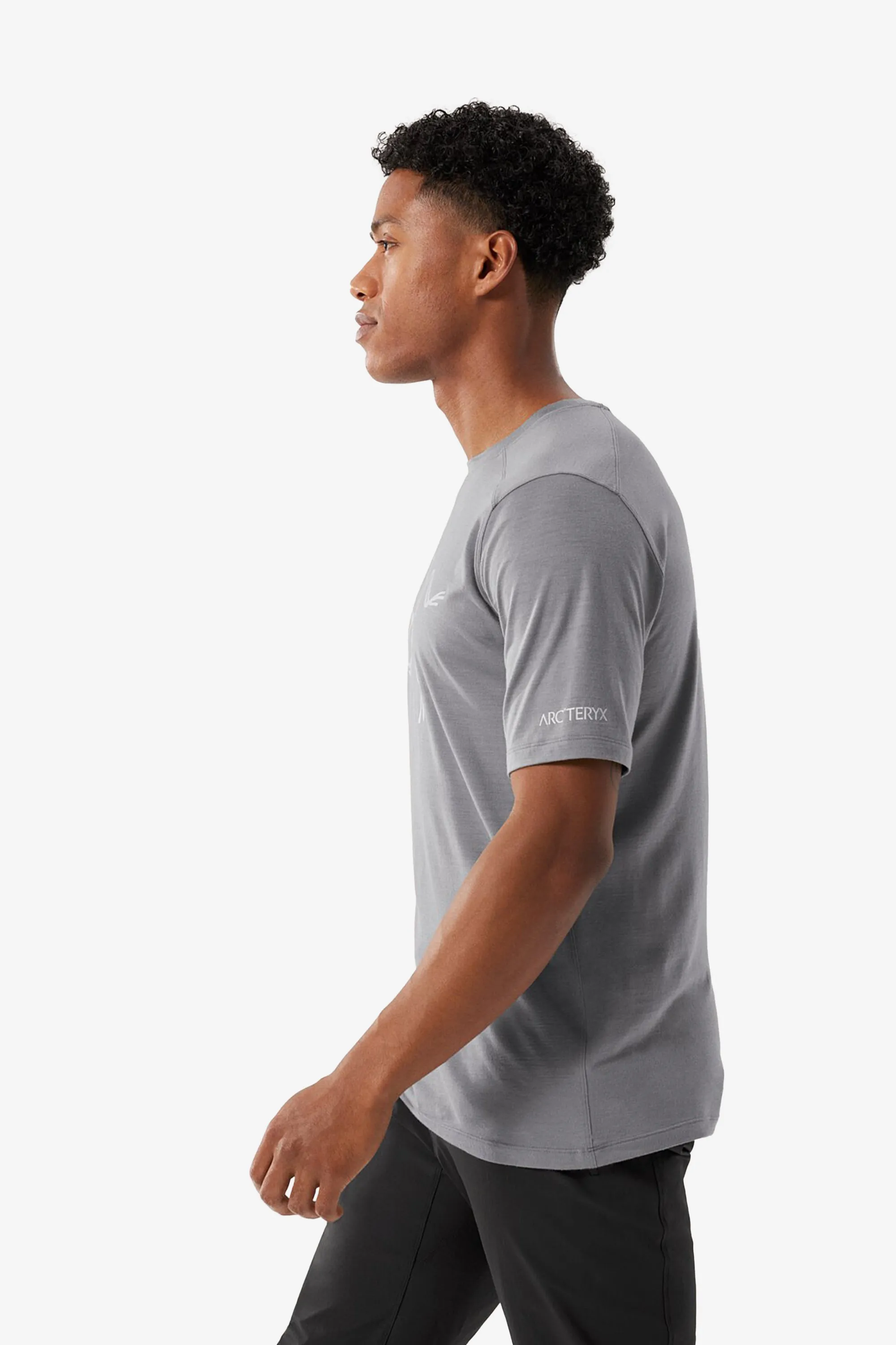 Arc'teryx Men's Ionia Merino Wool Logo SS T-Shirt in Void