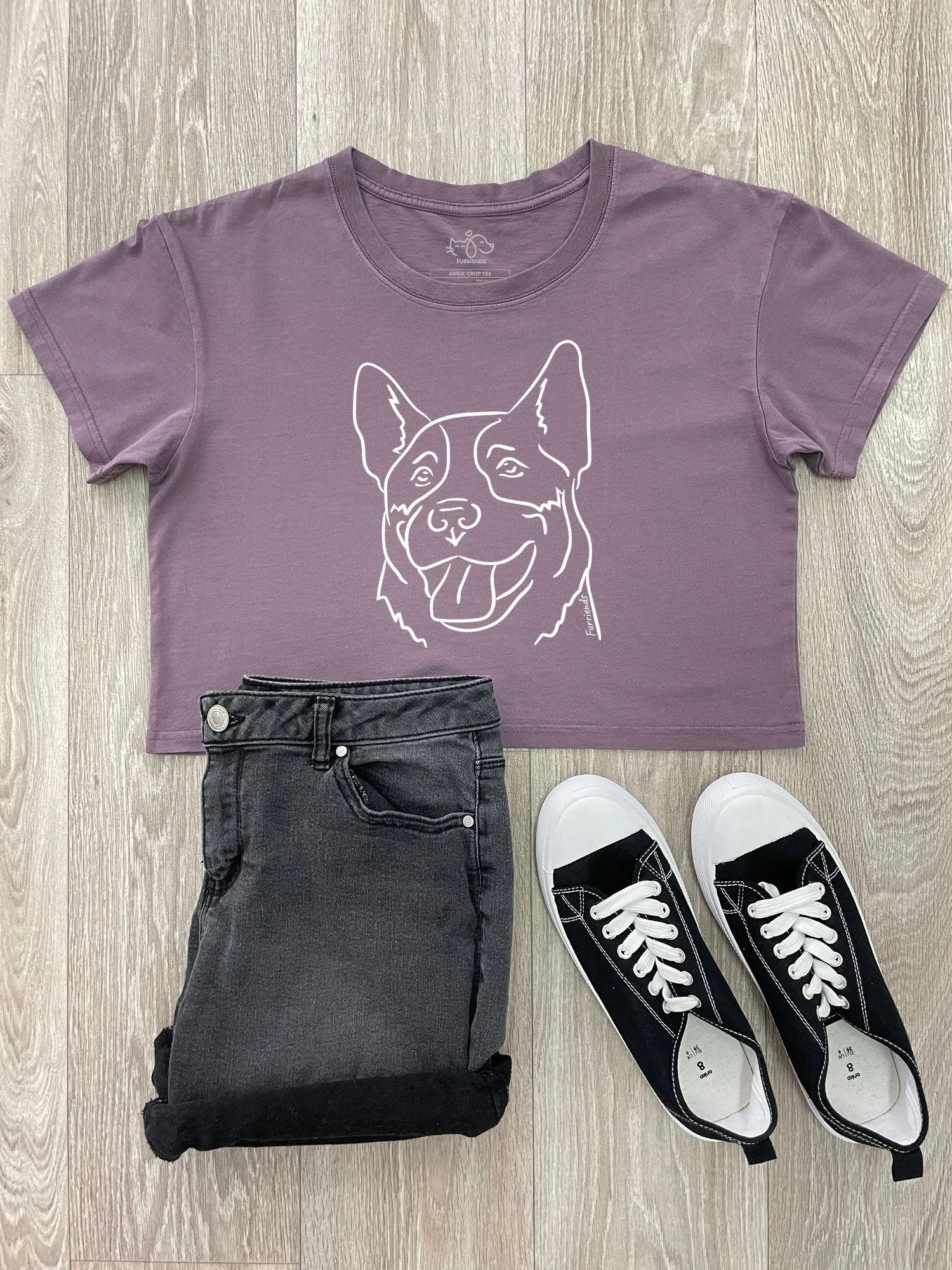 Australian Cattle Dog Annie Crop Tee