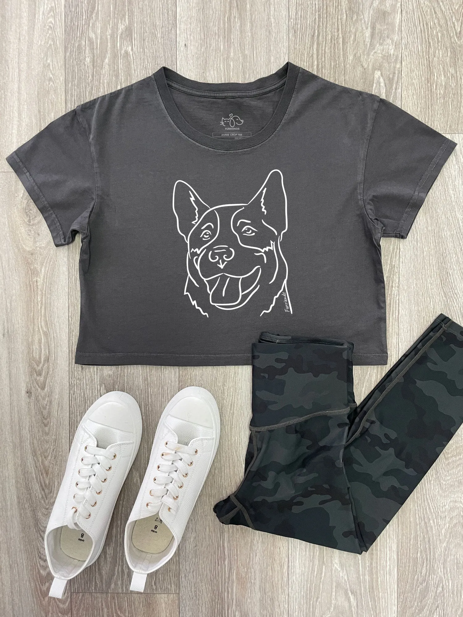 Australian Cattle Dog Annie Crop Tee