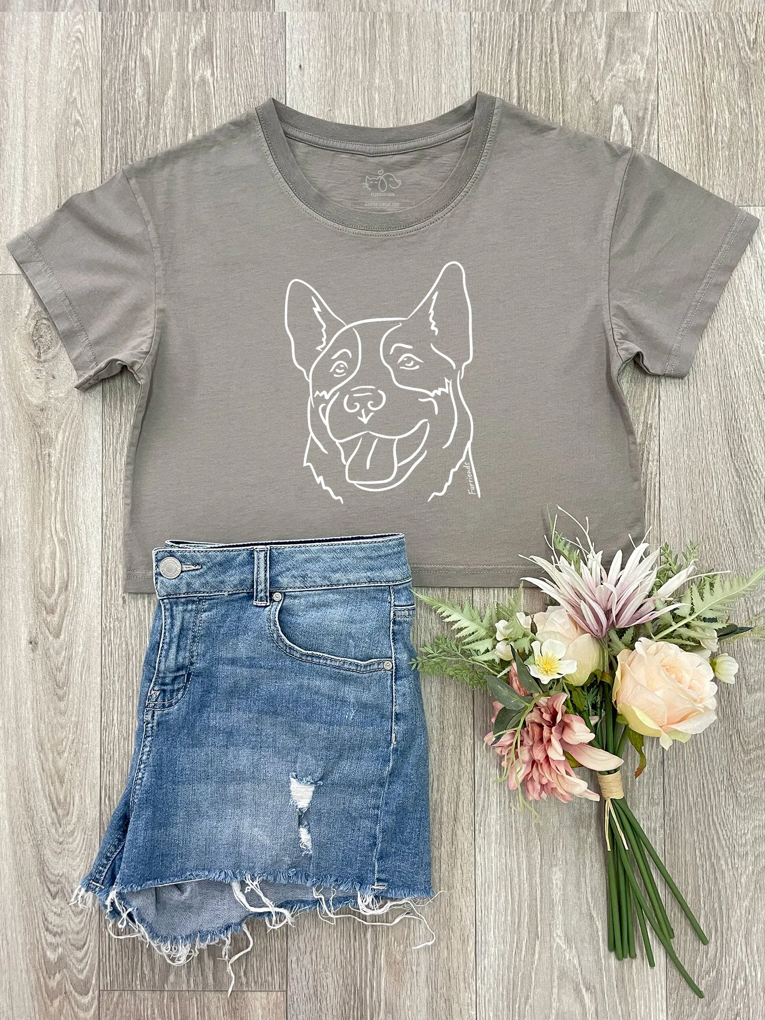 Australian Cattle Dog Annie Crop Tee