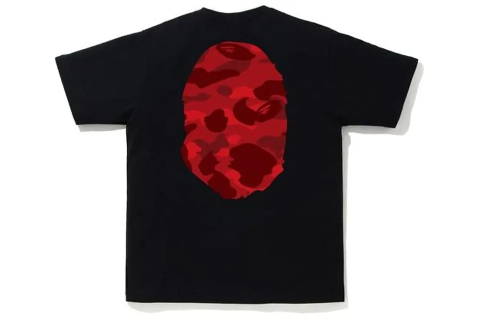 BAPE BIG HEAD TEE BLACK/RED