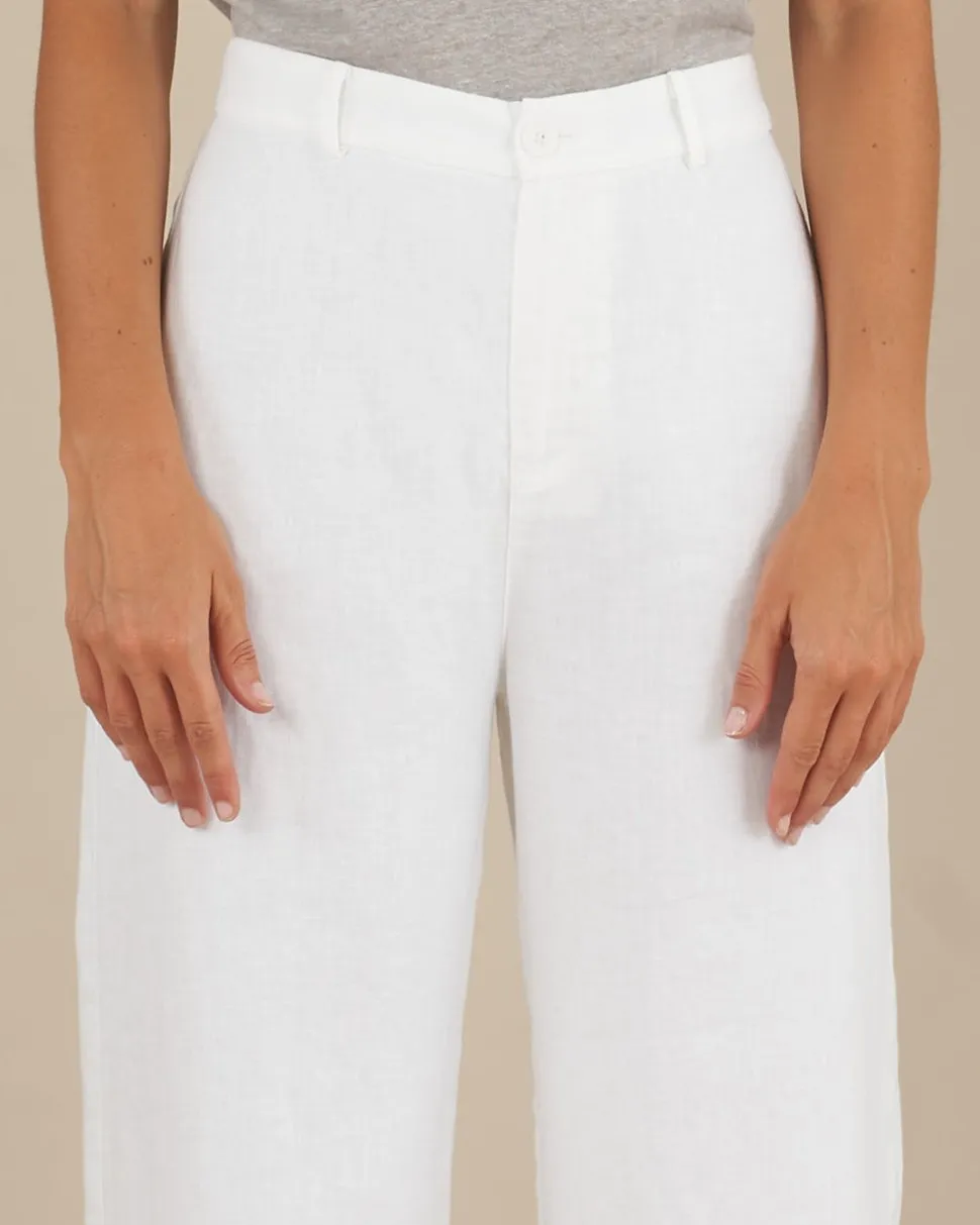 Barossa Linen Pant (White)