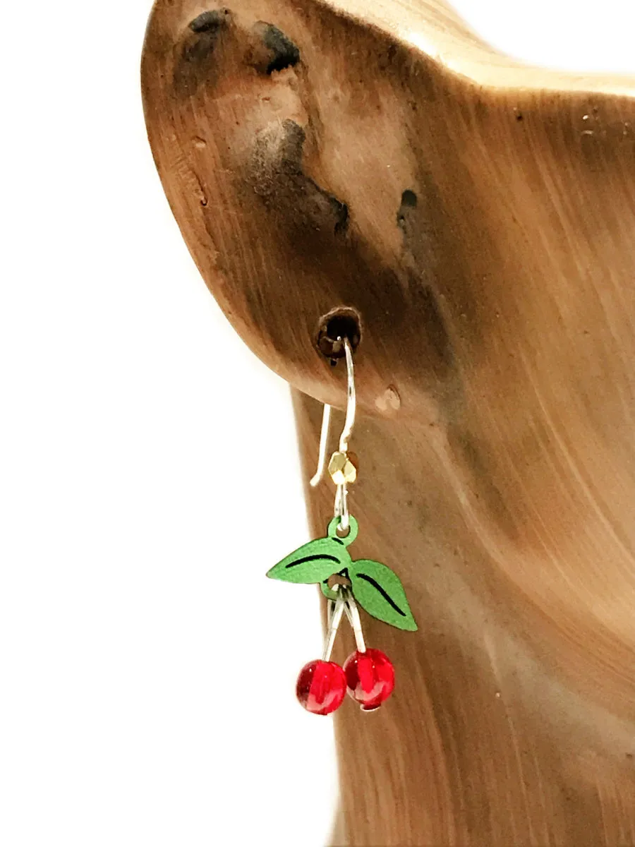 Beaded Cherry Dangles by Sienna Sky