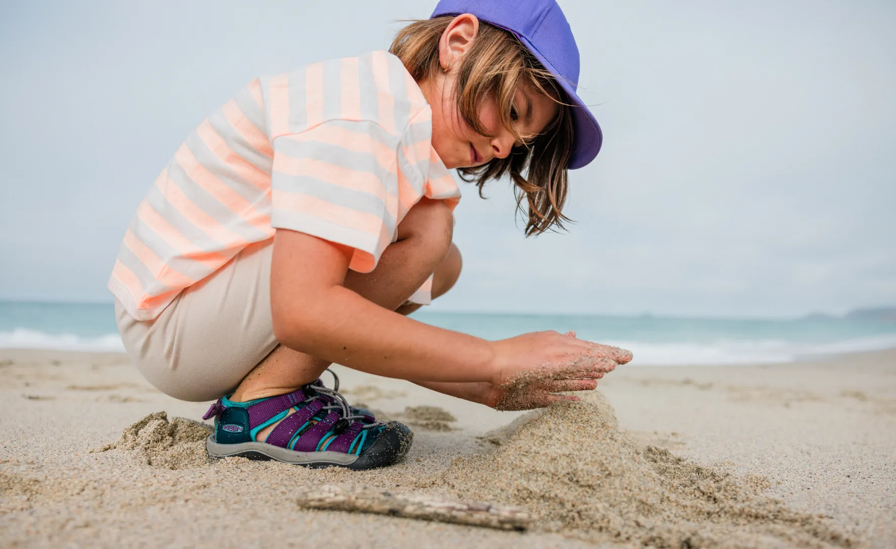 Big Kids' Newport Boundless Sandal  |  Blue Atoll/Daiquiri Green