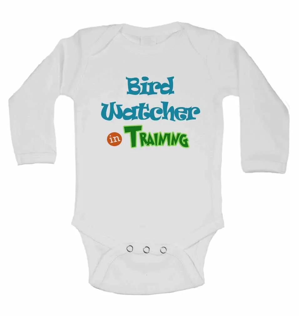 Bird Watcher in Training - Long Sleeve Baby Vests for Boys & Girls