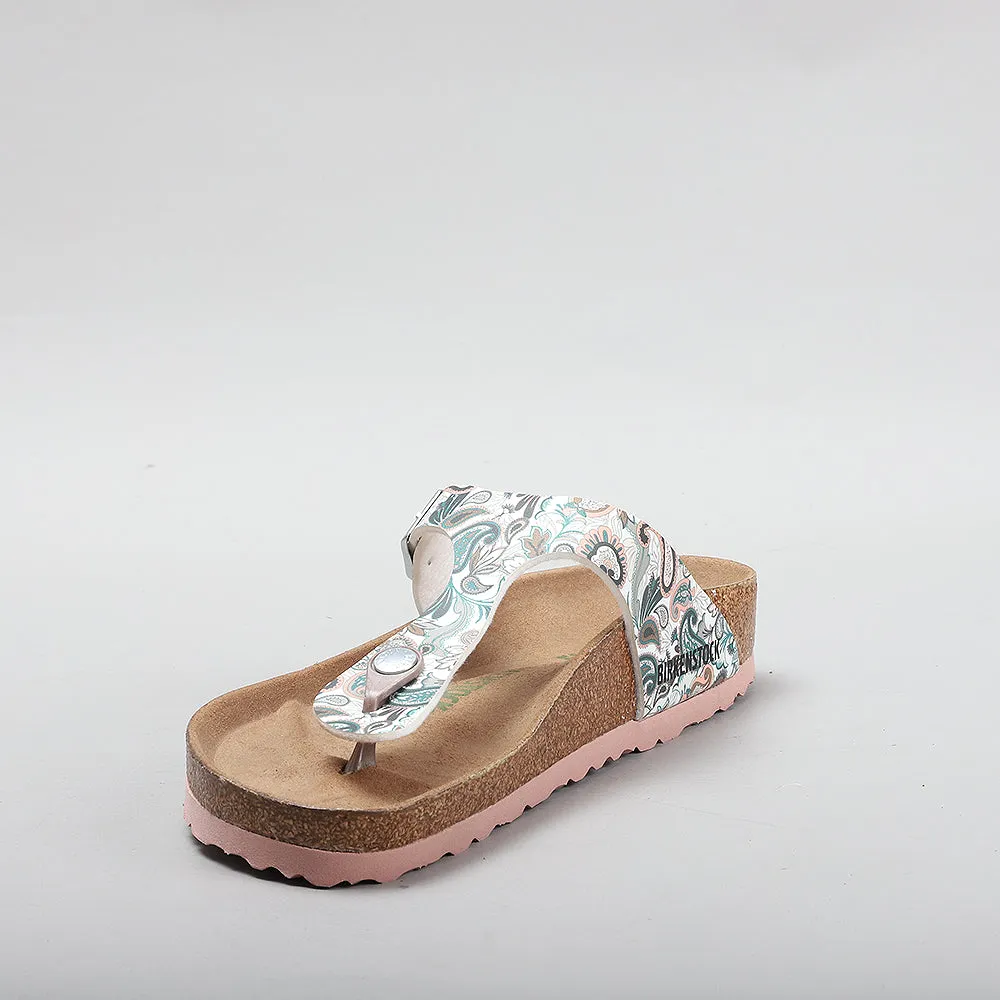 BIRKENSTOCK GIZEH 1023184 VEGAN LIGHT ROSE/MULTICOLOUR