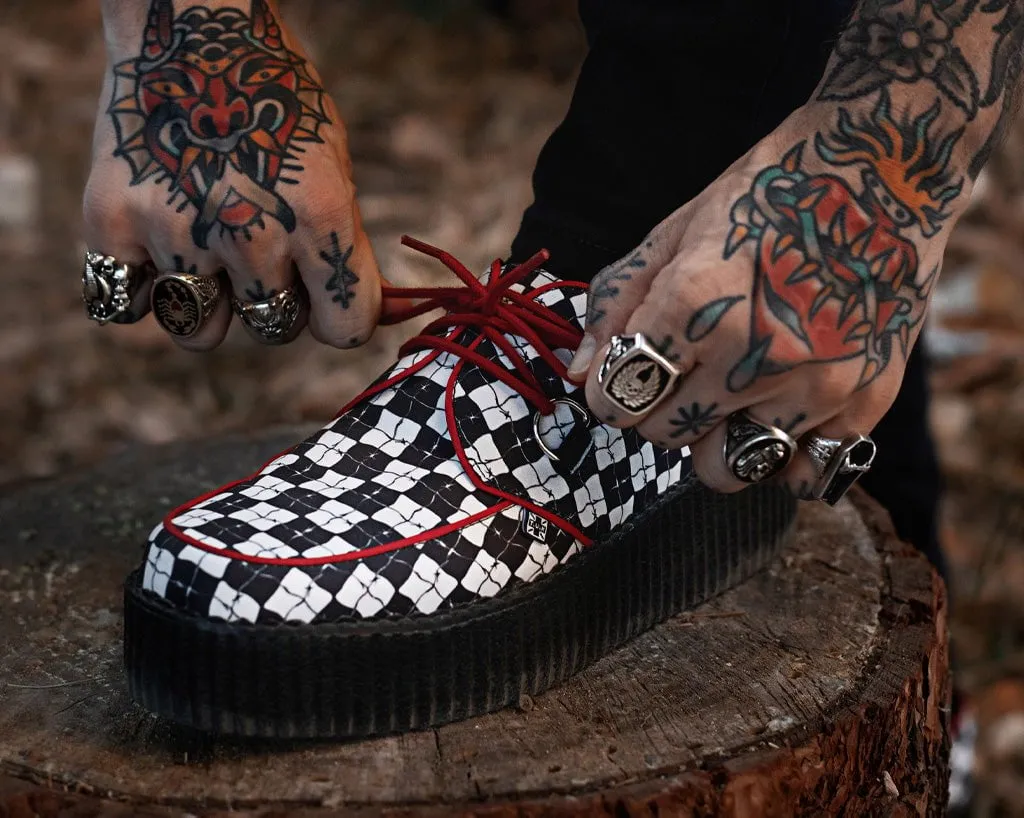 Black & White Checkered Barbwire Viva Mondo Creeper