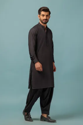 BLACK-BLENDED-KURTA SHALWAR - (KSRW23-037)