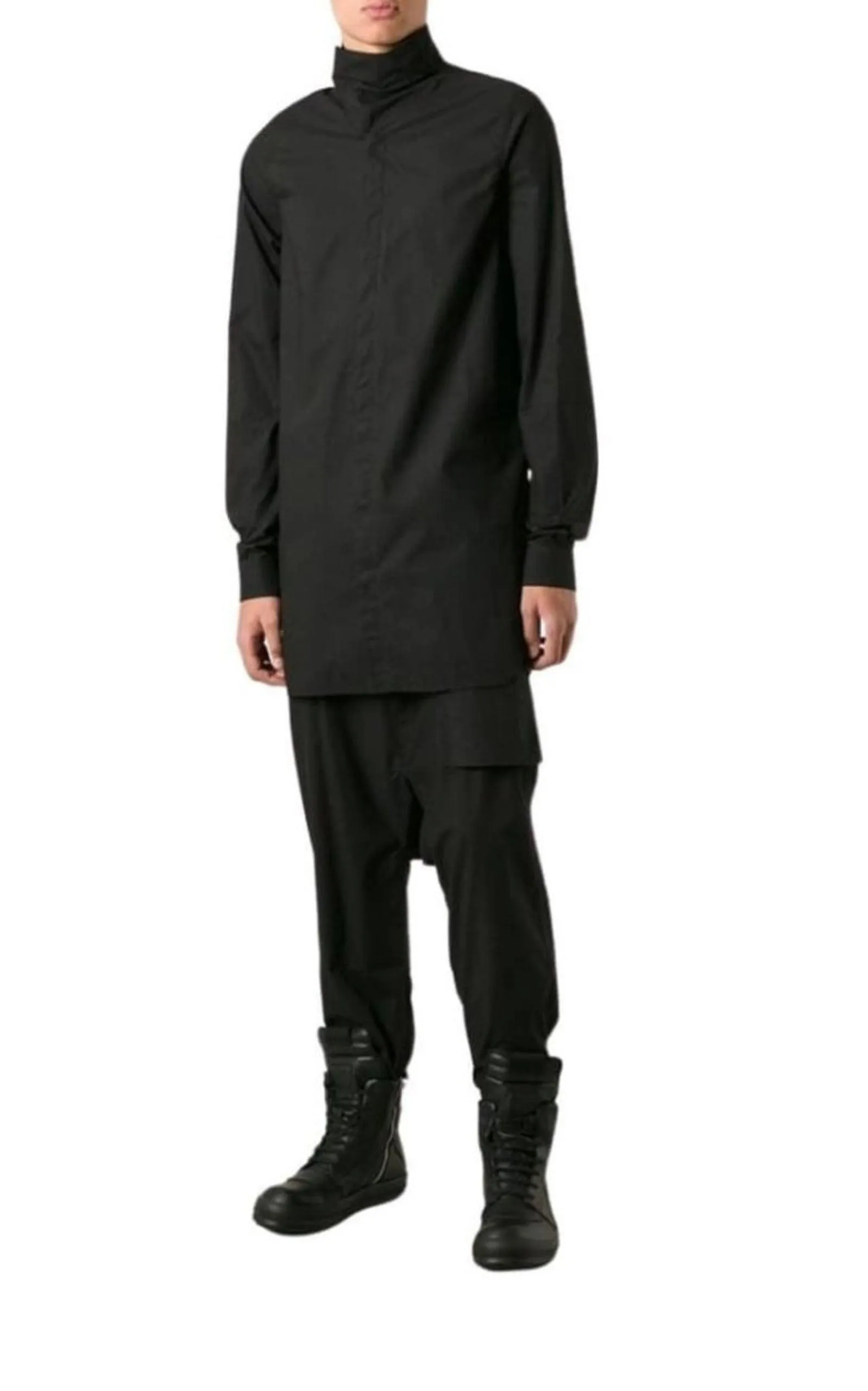 Black Cotton Island Shirt