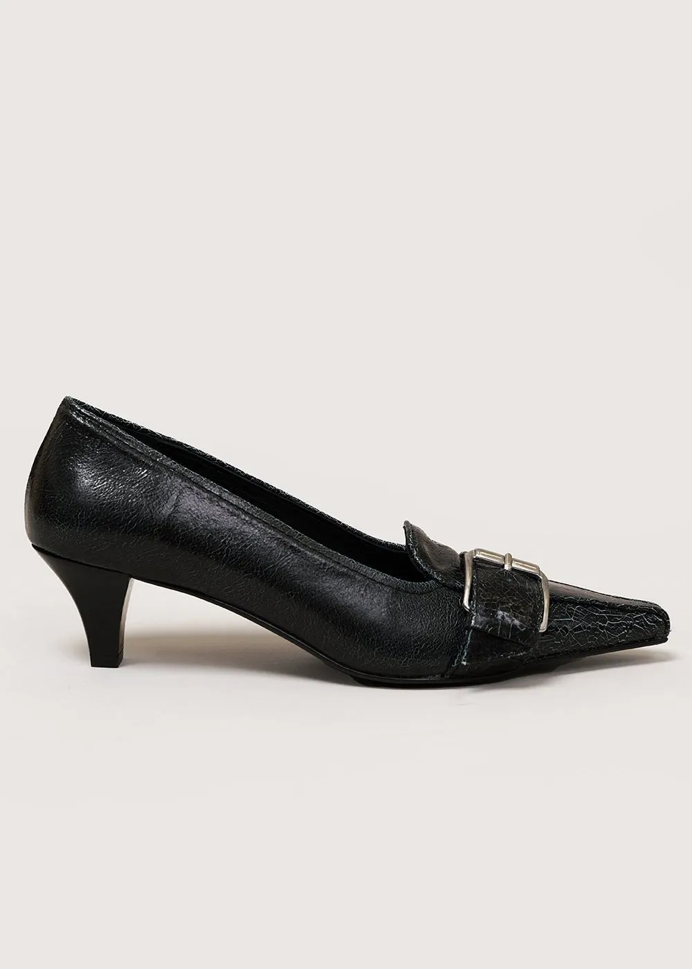 Black Leslie Pumps