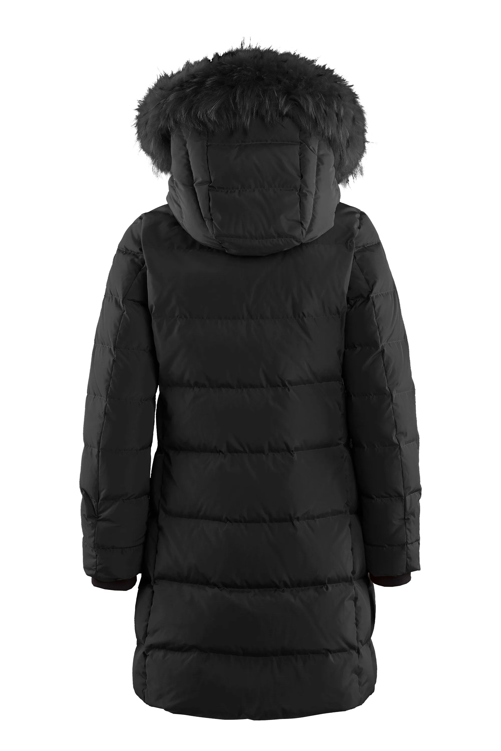 Bomboogie Down Jacket with Fur Hood Edge CW632PTMNQ 90 black