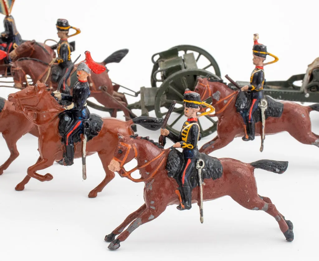 Britains Ltd Artillery Carriage & Lead Soldiers