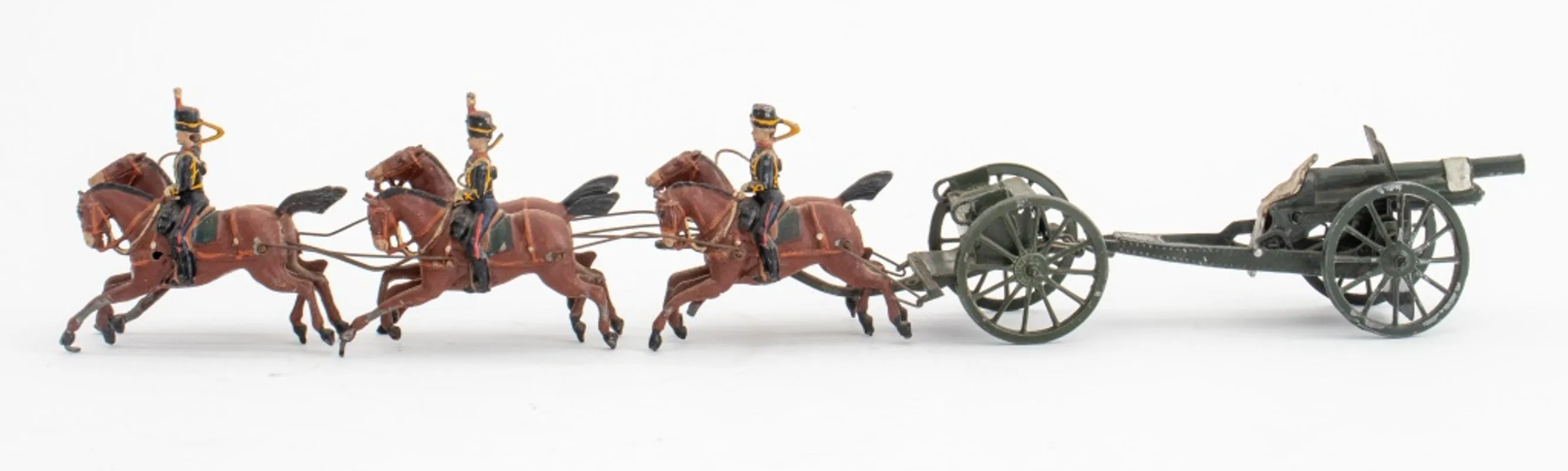 Britains Ltd Artillery Carriage & Lead Soldiers