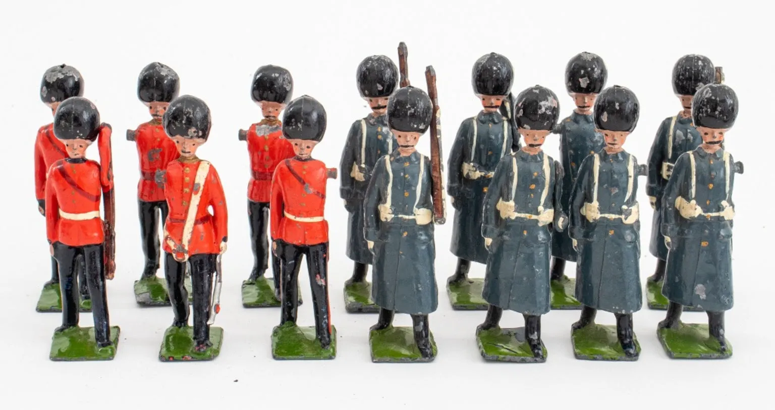 Britains Ltd Artillery Carriage & Lead Soldiers