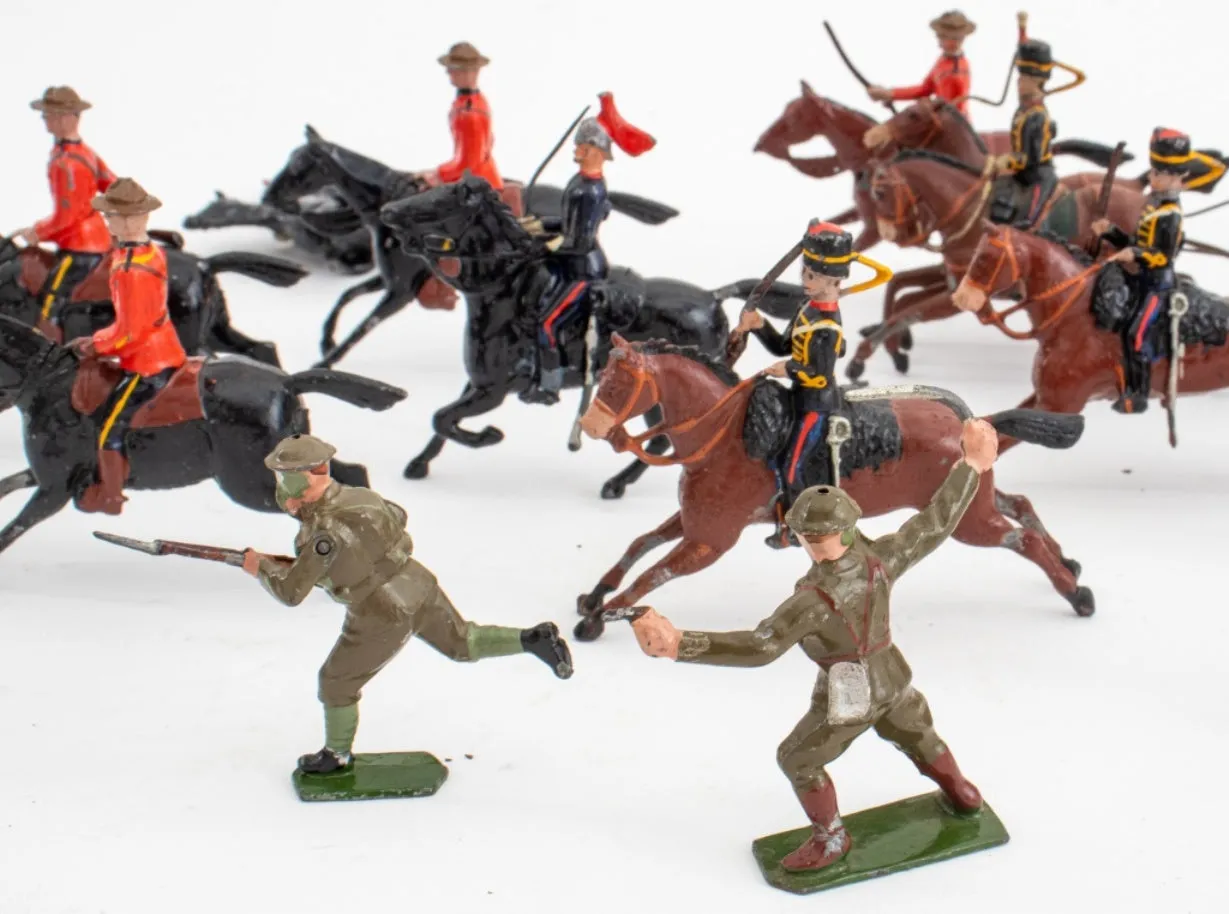 Britains Ltd Artillery Carriage & Lead Soldiers