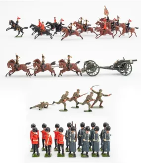 Britains Ltd Artillery Carriage & Lead Soldiers