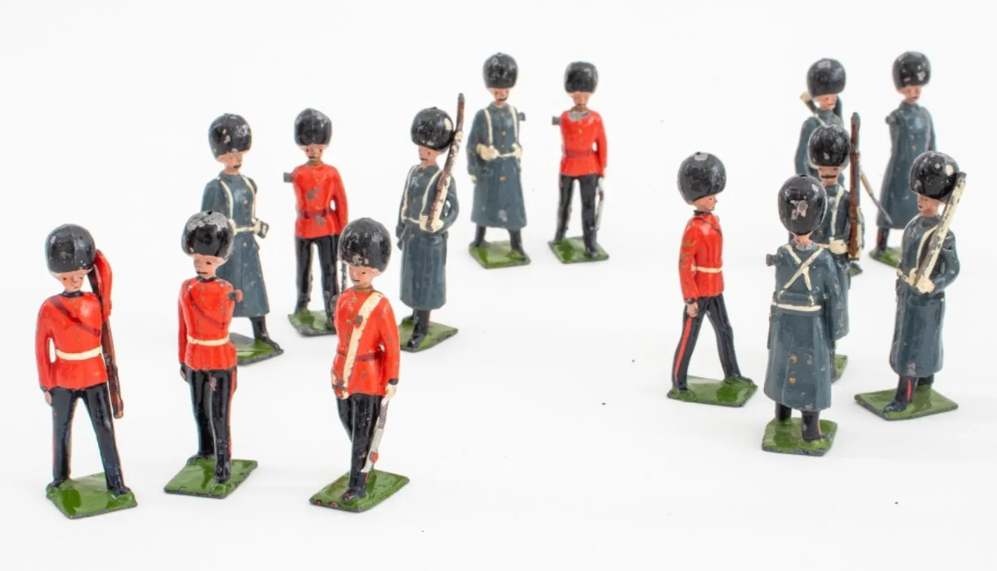 Britains Ltd Artillery Carriage & Lead Soldiers