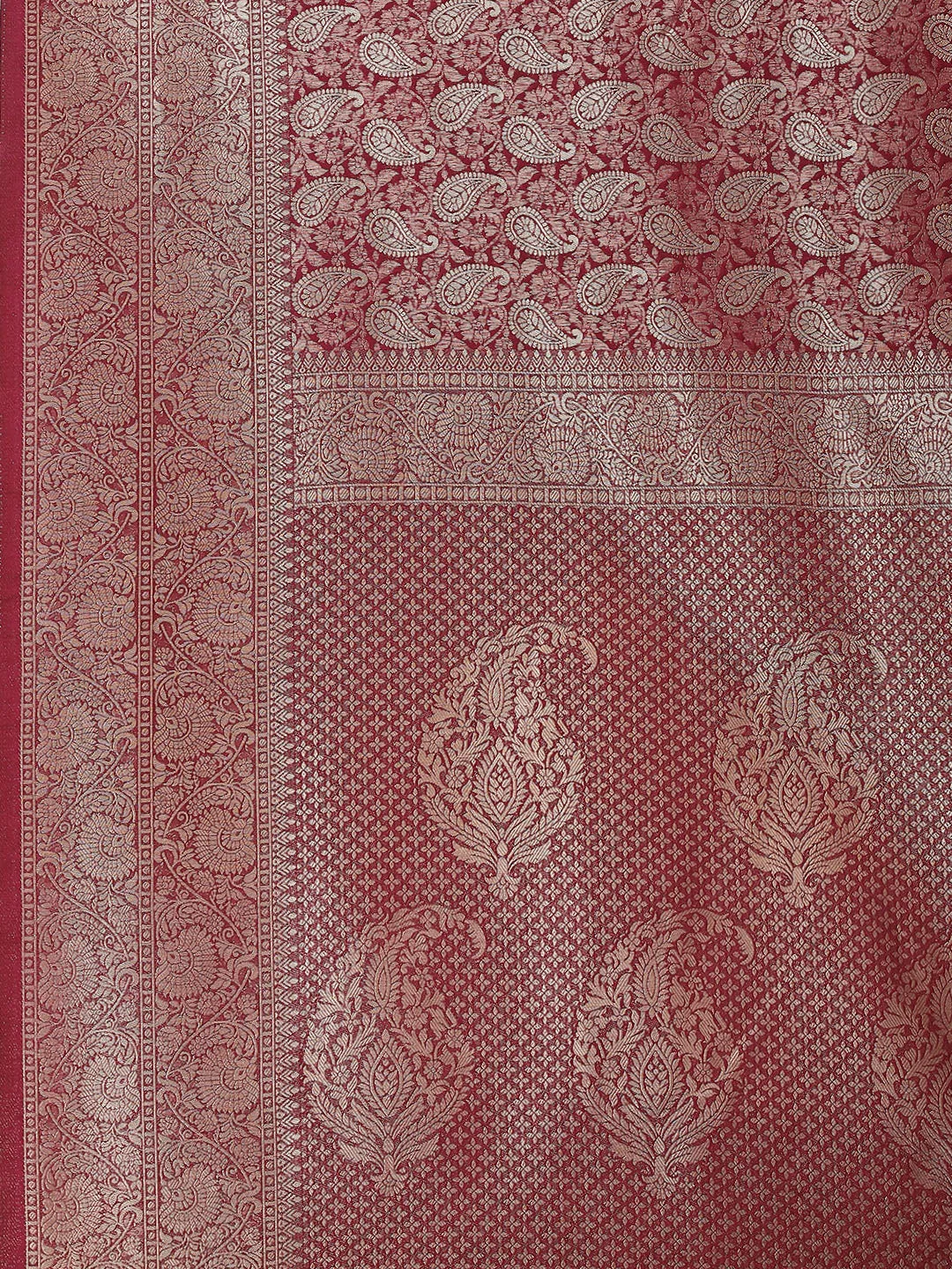 Brocade Zari Jaal Woven Handloom Saree