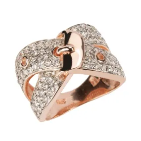 Buckle Couture Rose Gold Ring