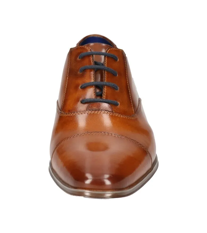 Bugatti Mens Premium Leather Tan Dress Shoe Morino I 311-A311Q-1100