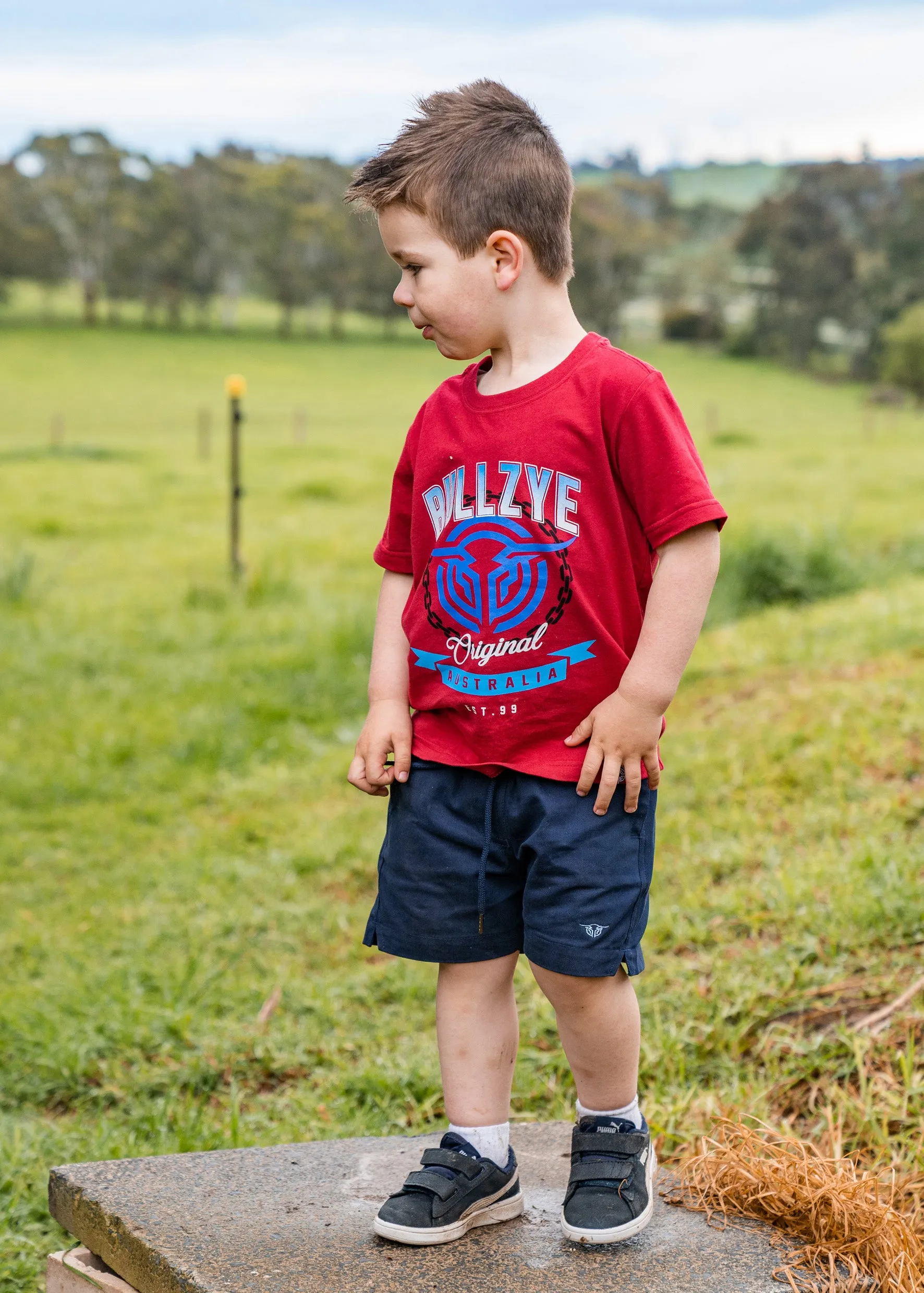 Bullzye Boys Chain Short Sleeve Tee - B2S3503184