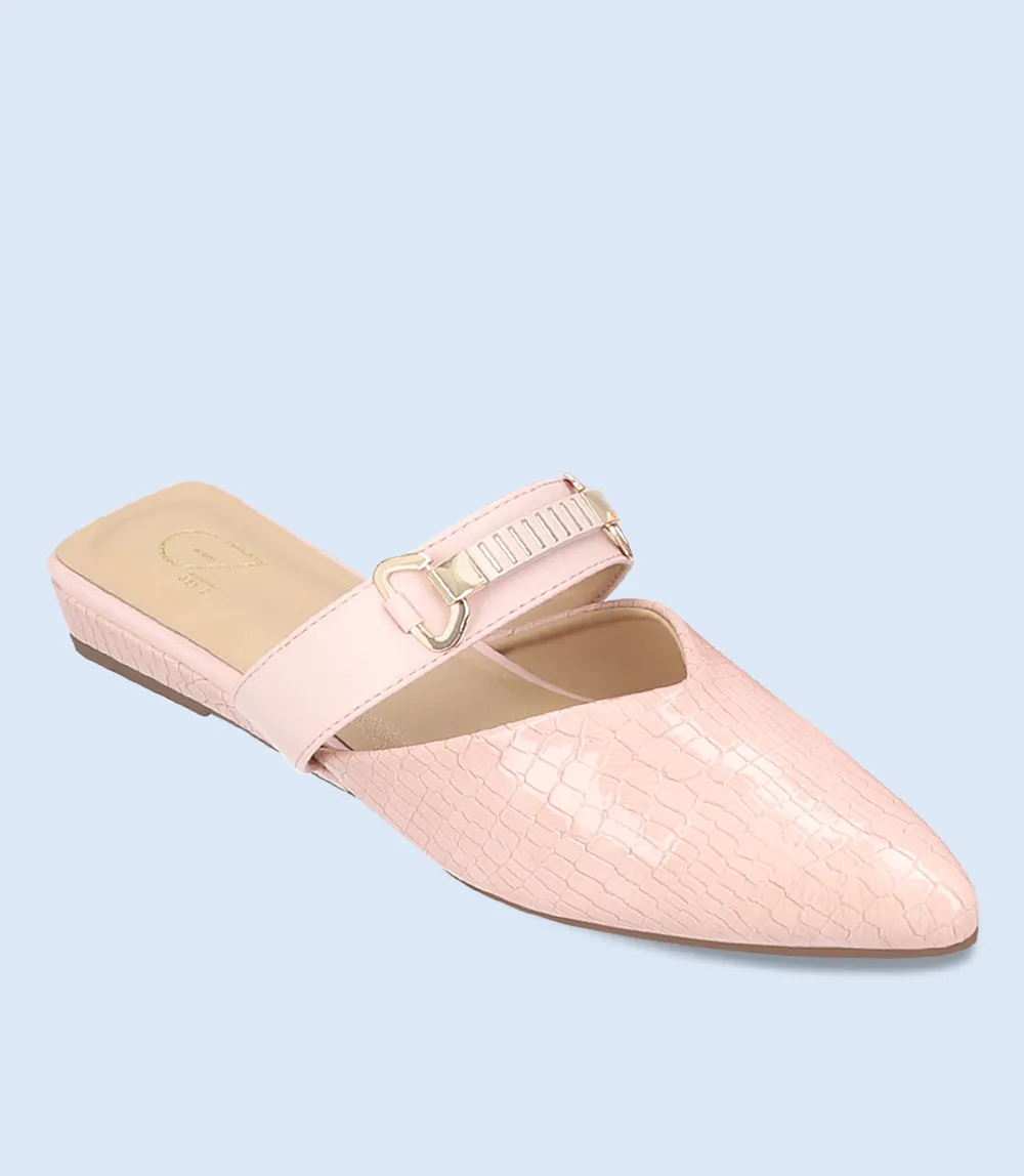 BW8158-TEA PINK-Women Casual Mules