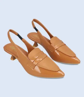 BW8193-TAN-Women Casual Sling Backs