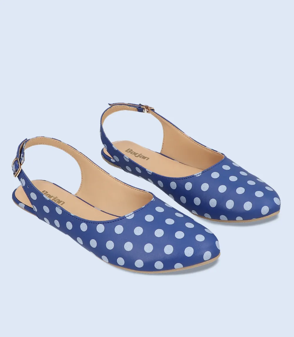 BW8310-BLUE-Women Casual Sling Backs