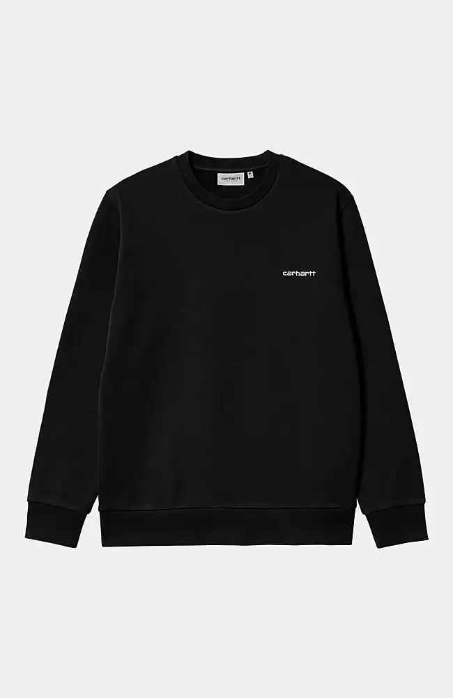 Carhartt Script Embroidery sweatshirt Black