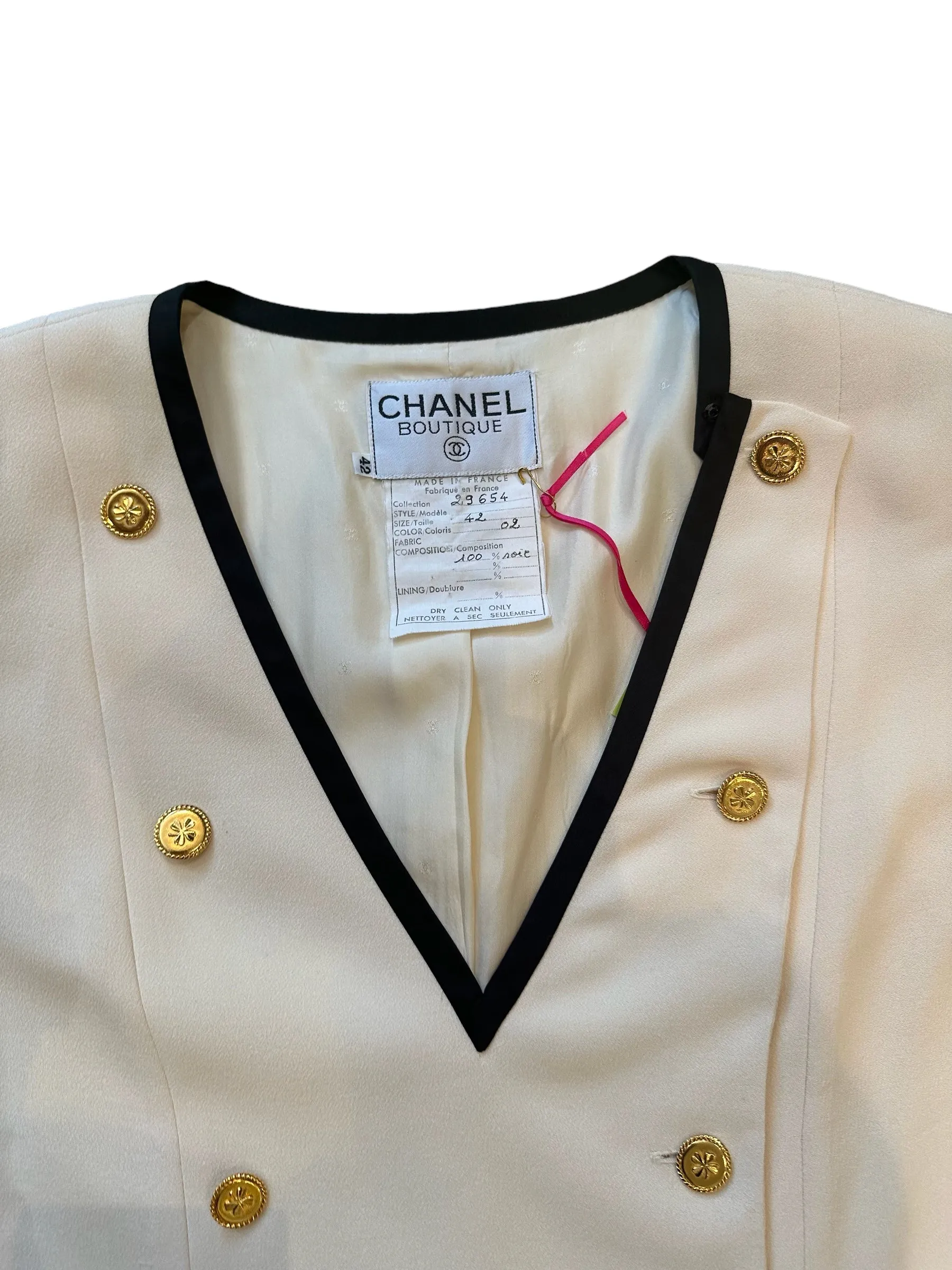 Chanel Crepe Silk Blouse