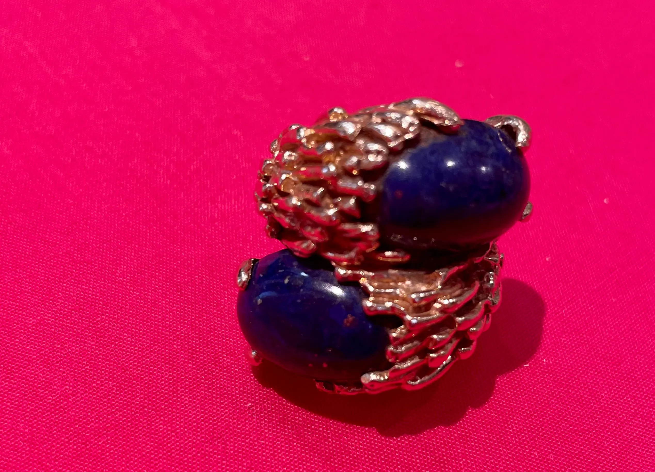 Chunky Lapis Cocktail Ring