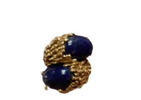 Chunky Lapis Cocktail Ring