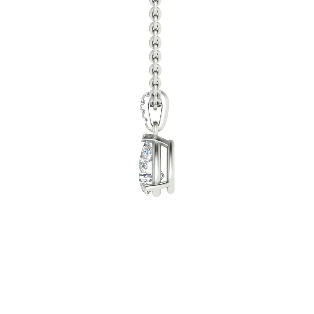 Cora - 18ct White Gold - Pear