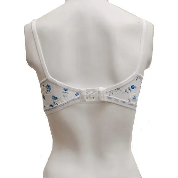 Cotton Woven Floral Bra